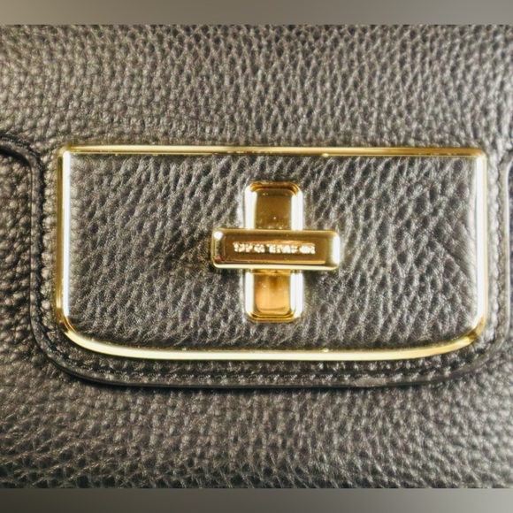 MIchael Kors Emery Satchel Leather Cross Body Bag w/Silk Scarf & Dust Bag NWT - Picture 7 of 12